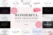 Wonderfull Font Collection, a Script Font by Chocotype Std (Thumbnail 1 of 51)