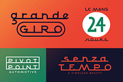 Alpha Strada: 1950s Car Emblem Font, a Font by Wingsart Studio (Thumbnail 14 of 14)