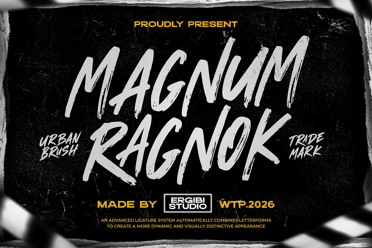 Magnum Ragnok - Urban Brush, a Handwritten Font by ErgibiStudio (Photo 1 of 10)