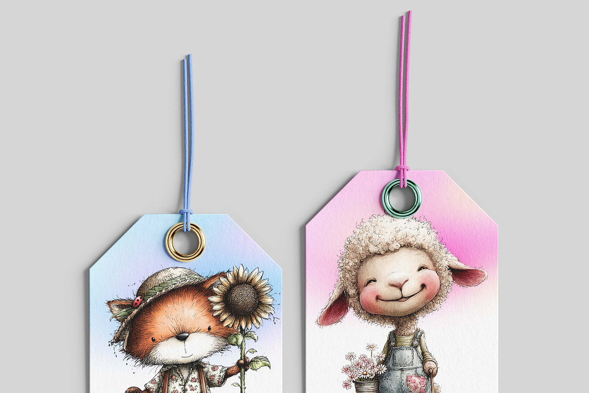 Valentine Farm Garden Animal Clipart, a Graphic by one-touch (Photo 5 of 18)