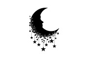 Moon Hanging Silhouette Bundle, an Illustration by Gaye Art (Thumbnail 21 of 31)