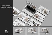 Laptop Screen Website Mockup, a Mac Mockup by SimpangGraphics (Thumbnail 1 of 6)