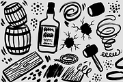 Whiskey, Craft Beer & Spirits Doodle, a Food Illustration by Huza Studio (Thumbnail 9 of 10)