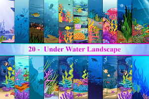 Under Water Landscape, a Texture Illustration by Digital Studio