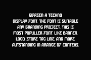 Gifasen - Techno Font, a Sans Serif Font by QR Design Studio (Thumbnail 2 of 8)