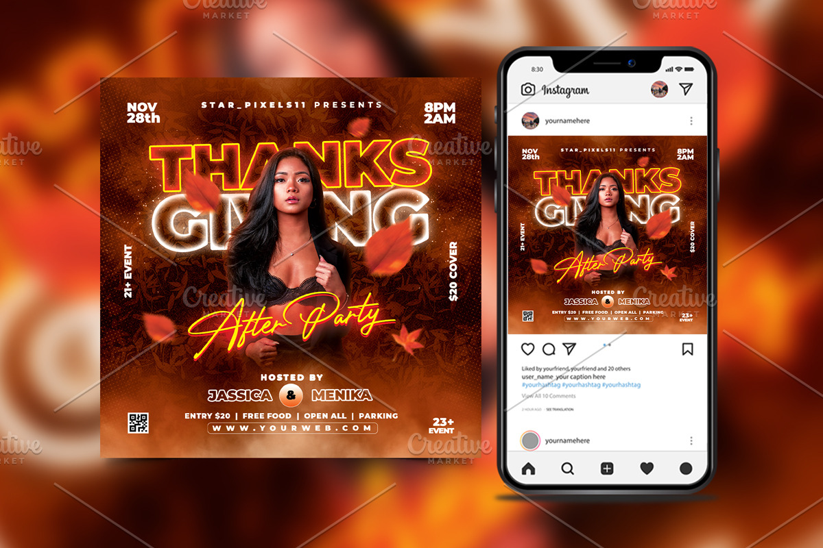 Thanksgiving Flyer, a Flyer Template by StarPixles11 (Photo 2 of 3)