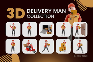 Delivery Man - 3D Illustration