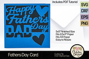 Happy Fathes Day Card SVG Cut Files, a Card Template by Clikchic Designs (Thumbnail 3 of 5)