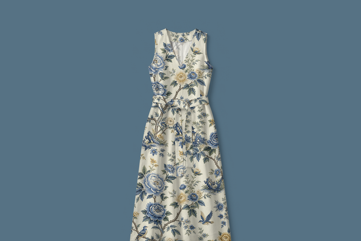 Blue Chinoiserie Seamless Pattern, a Pattern Graphic by elif (Photo 5 of 13)