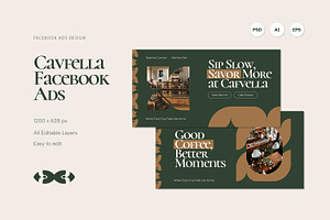 Cafvella - Facebook Ads, a Social Media Template by Fannan Studio