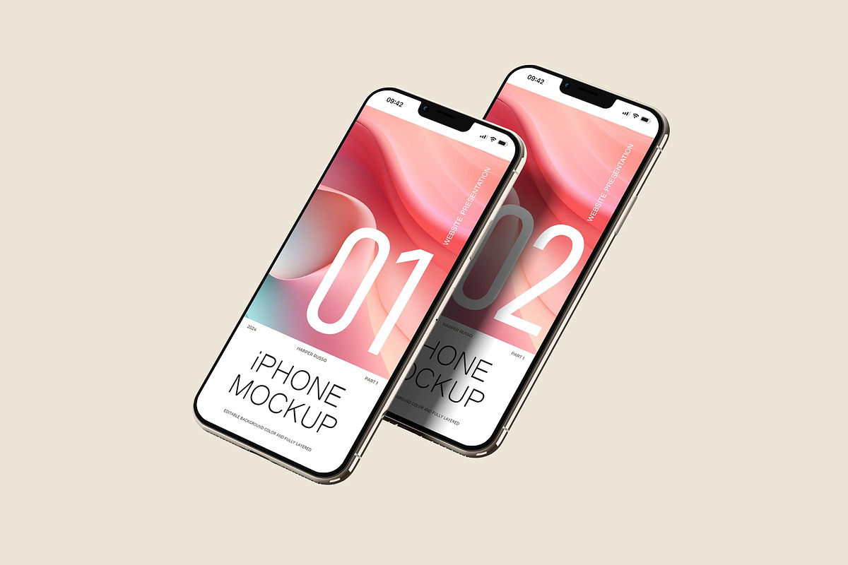 Realistic iPhone Mockup, a Device Mockup by Sweetdady (Photo 4 of 4)