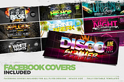 10 Party Flyer Templates + FB Covers, a Flyer Template by Graphicdome (Thumbnail 5 of 5)