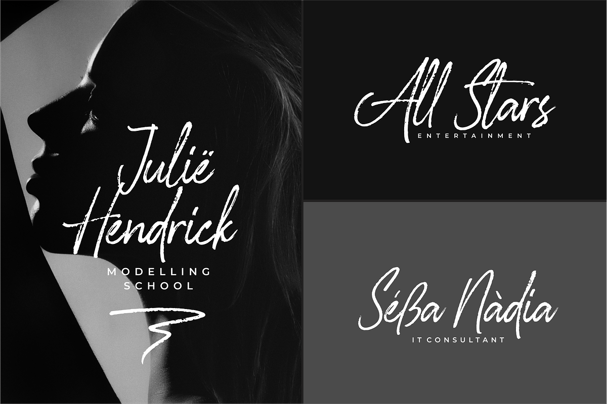 Glossy Night - Luxury Handbrush Font, a Script Font by 50Fox (Photo 13 of 16)