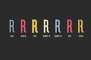 Sunshine Typeface Family, a Sans Serif Font by Thomas Ramey Designs (Thumbnail 5 of 7)