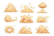 Cartoon dust cloud explosion and, an Object Illustration by ZinetroN (Thumbnail 3 of 3)
