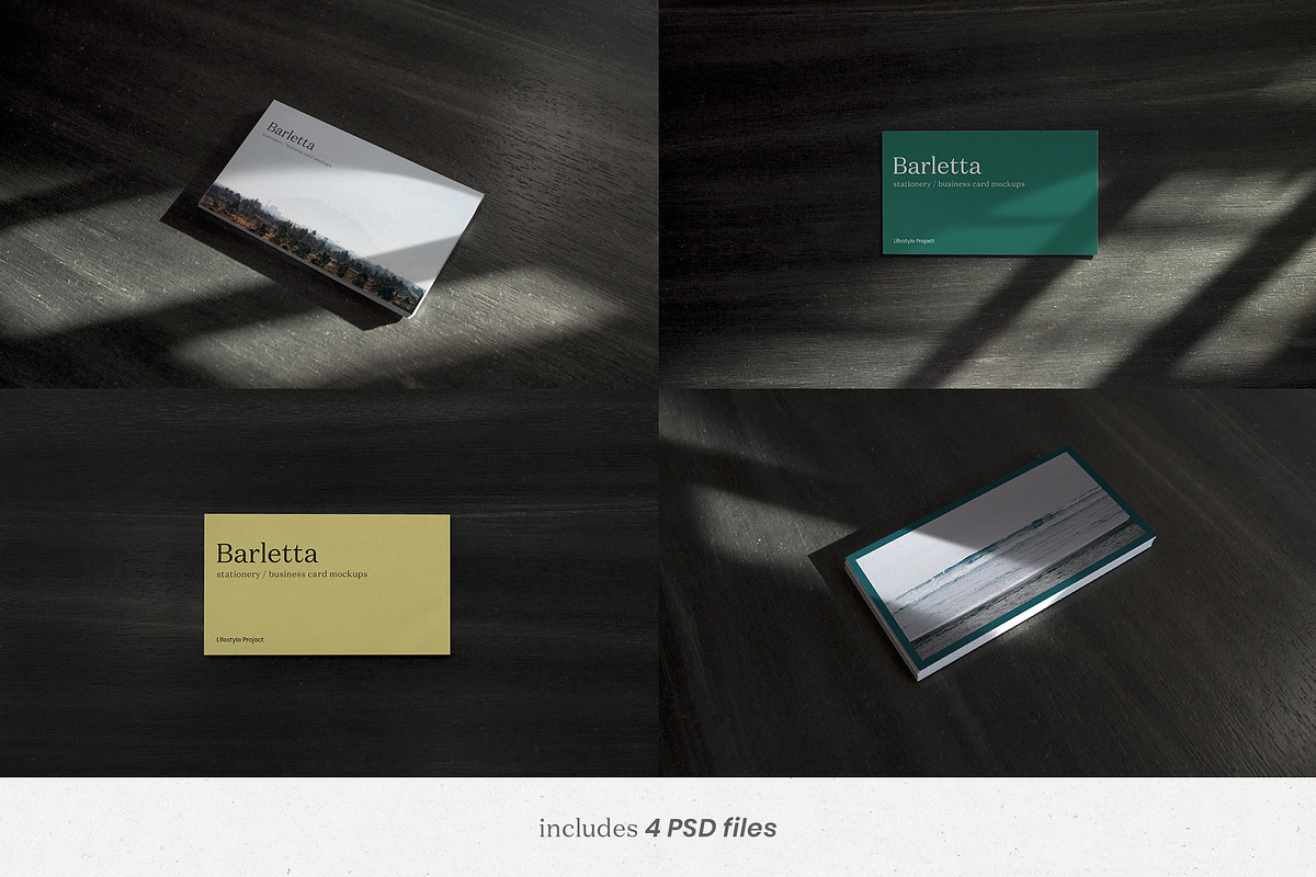Photo Business Card Mockups, a Print Template by Lifestyle Project (Photo 2 of 7)
