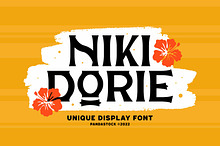 Niki Dorie - Tropical Serif Typeface
