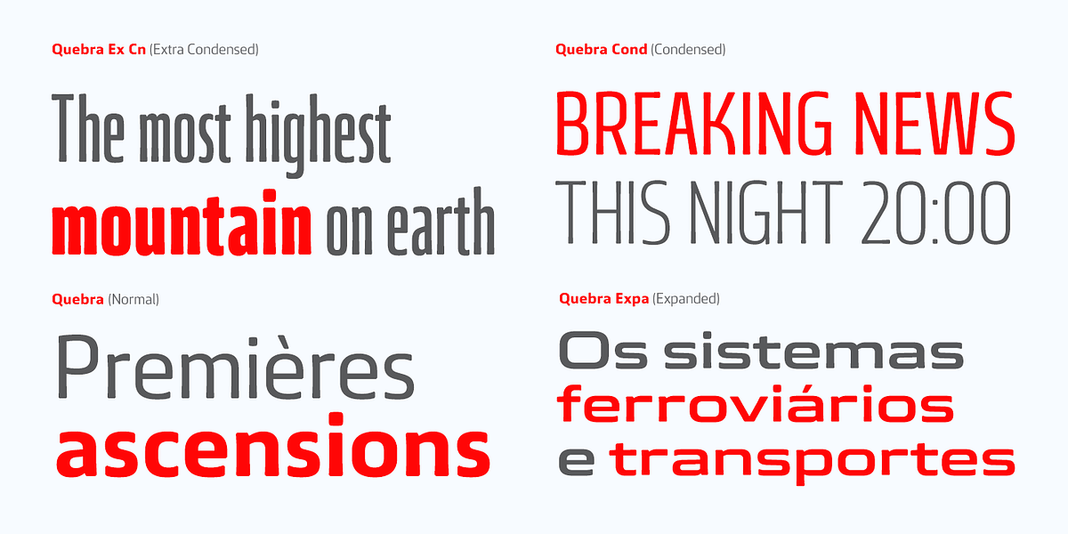 Quebra Cond, a Sans Serif Font by Vanarchiv (Photo 3 of 7)