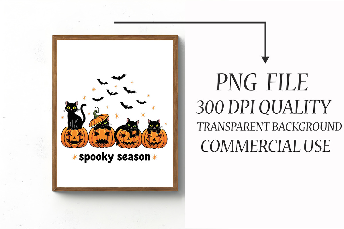 Spooky Season PNG Halloween Pumpkin, an Illustration by Libby Wishes (Photo 4 of 6)