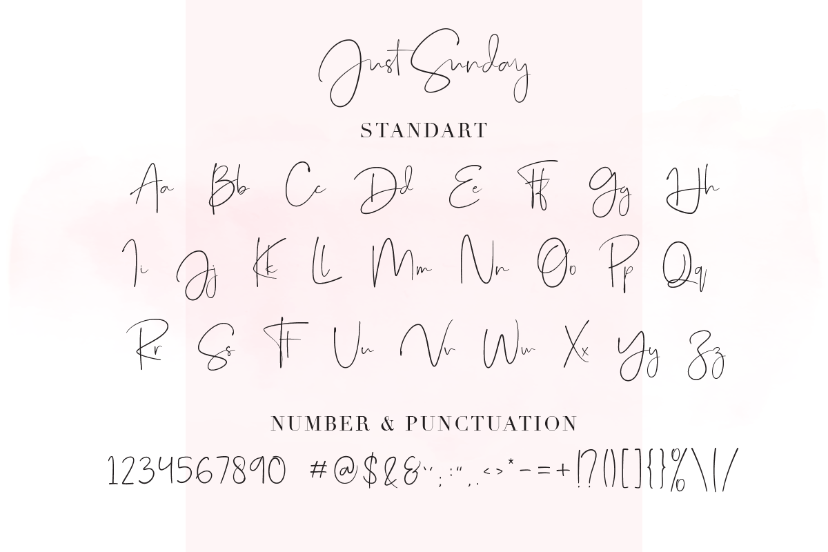 Just Sunday - Family Modern Script, a Script Font by Dharmas Foundry (Photo 13 of 16)