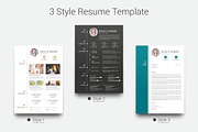 Resume/CV Template 4 Pack, a Resume Template by Rystudio (Thumbnail 4 of 5)