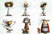 Whimsical & Quirky Doll Clipart, an Illustration by Creative Art (Thumbnail 2 of 10)