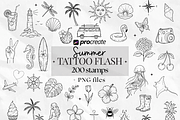 200 Summer Procreate Stamps PNG, a Brush Add-On by LaurenceVArtiste (Thumbnail 1 of 6)