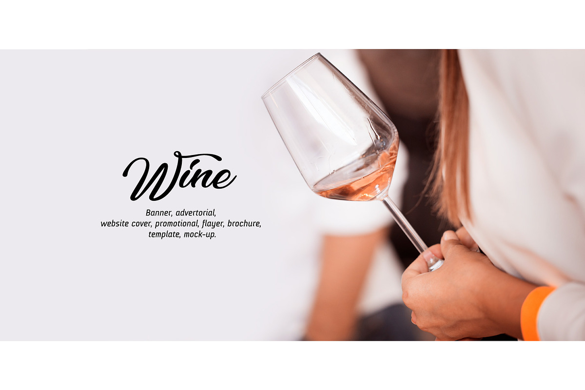 Rose Wine Glass - Banner Vector 011, a Templates & Theme by Fenea Silviu