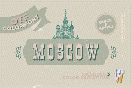 Moscow - OTF color font