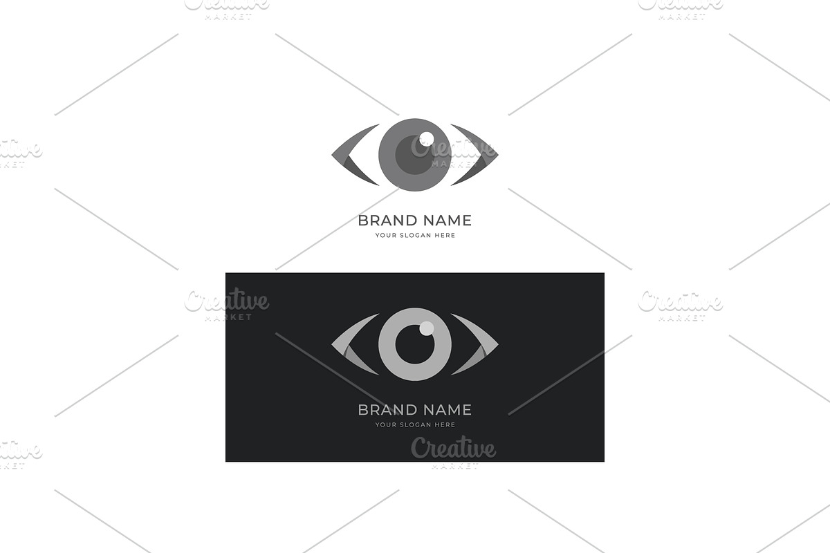 Abstract eye logo design.logo for bu, a Branding & Logo Template by LOGOCREATIVE