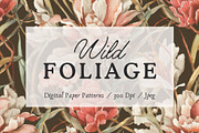 Wild Foliage Seamless Patterns, a Pattern Graphic by Happy Creators Co. (Thumbnail 1 of 2)