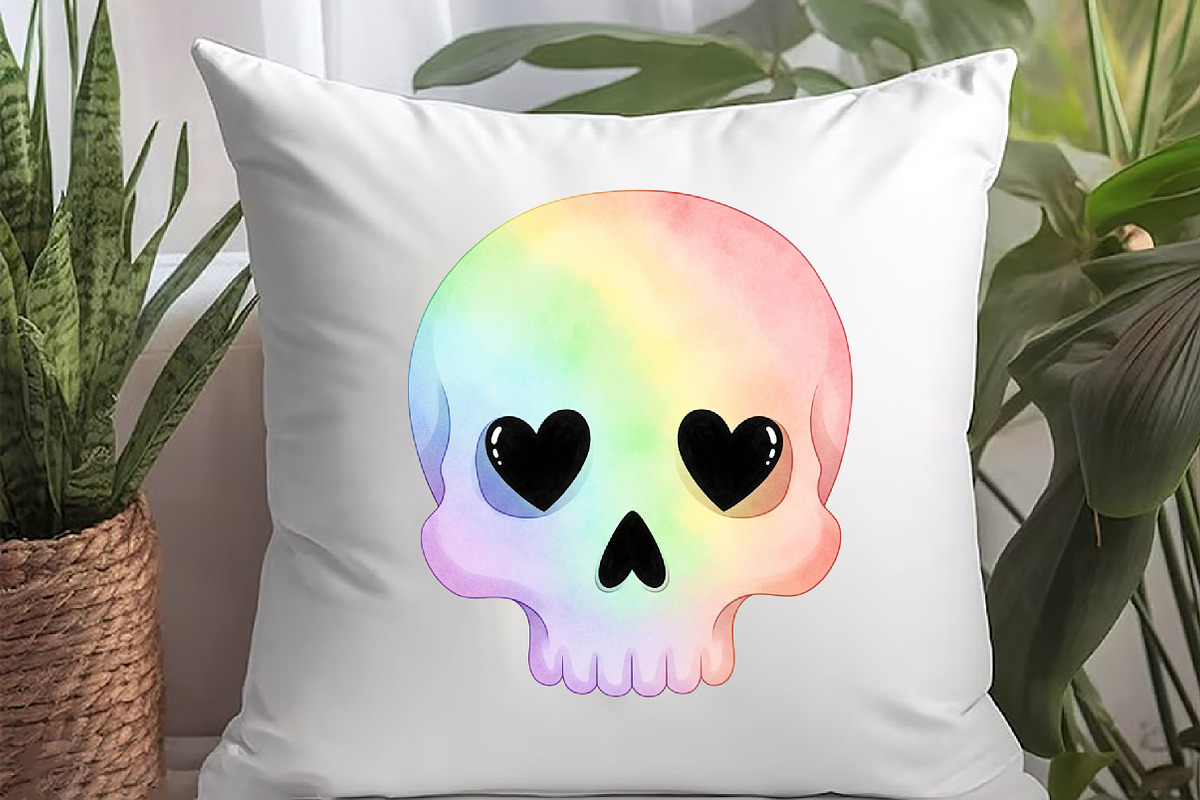 Cute Pastel Spooky Halloween Clipart, an Illustration by Watercolor design (Photo 6 of 6)