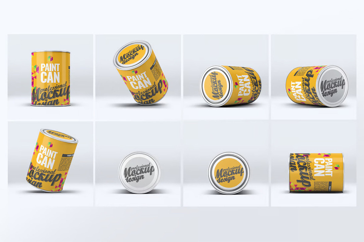 Paint Can Mockup, an Advertising Mockup by Hubzway (Photo 7 of 8)