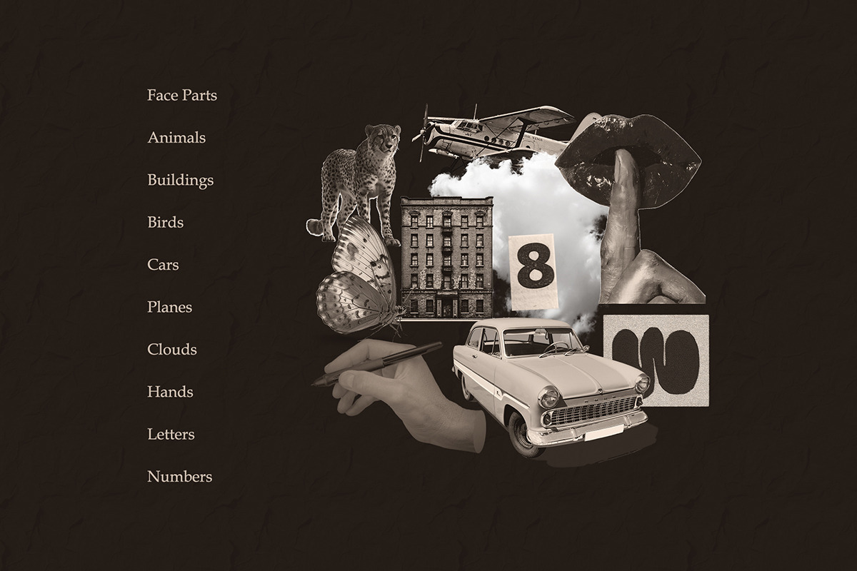 Vintage Collage Creator Kit 750+ PNG, an Object Graphic by iHemalaya (Photo 9 of 10)