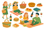 Spring Picnic, a Seasonal Illustration by ananastya (Thumbnail 6 of 10)