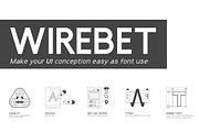 Wirebet Fonts, a Symbol Font by Spovv (Thumbnail 1 of 2)