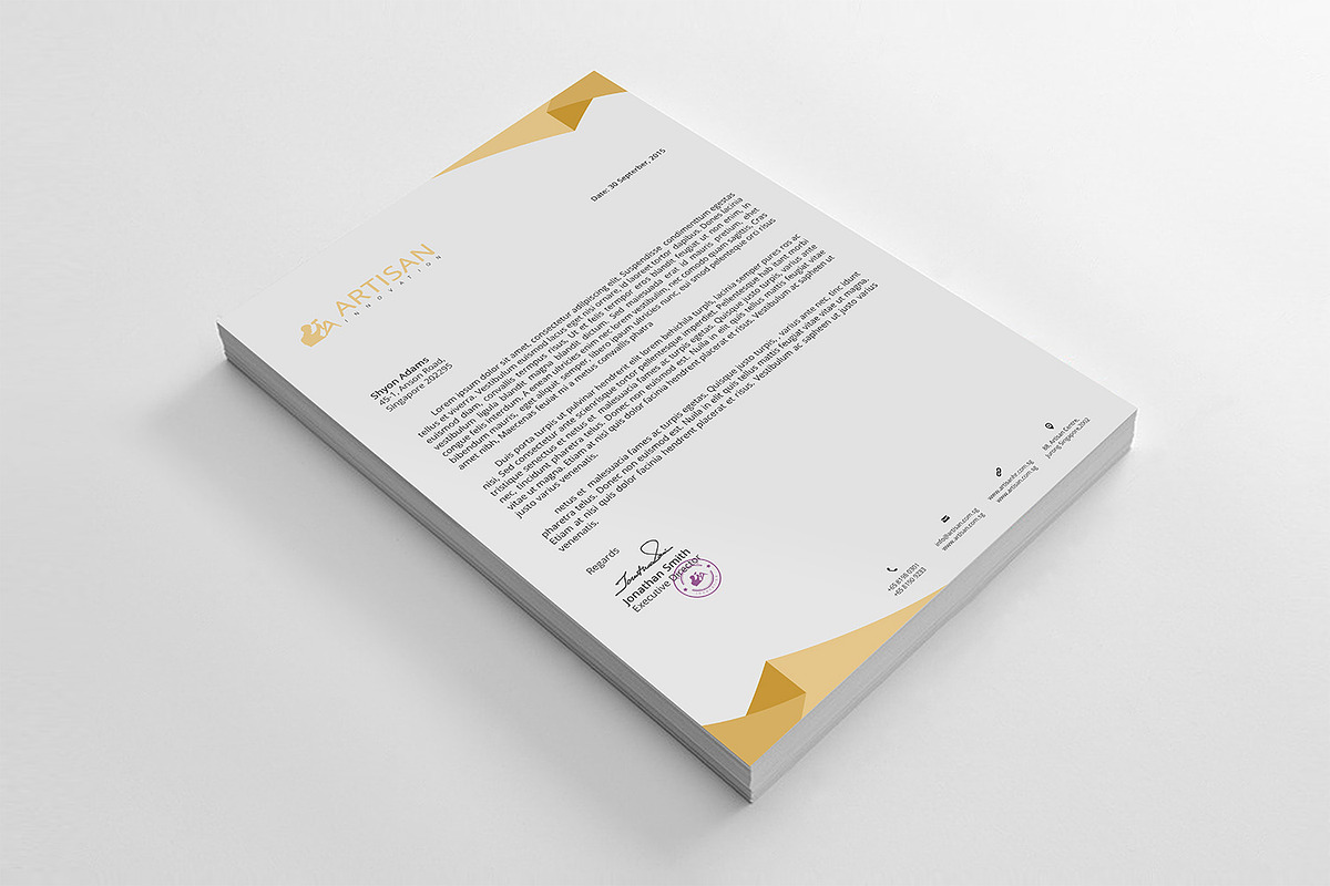 Letterhead, a Stationery Template by artisanHR (Photo 4 of 5)