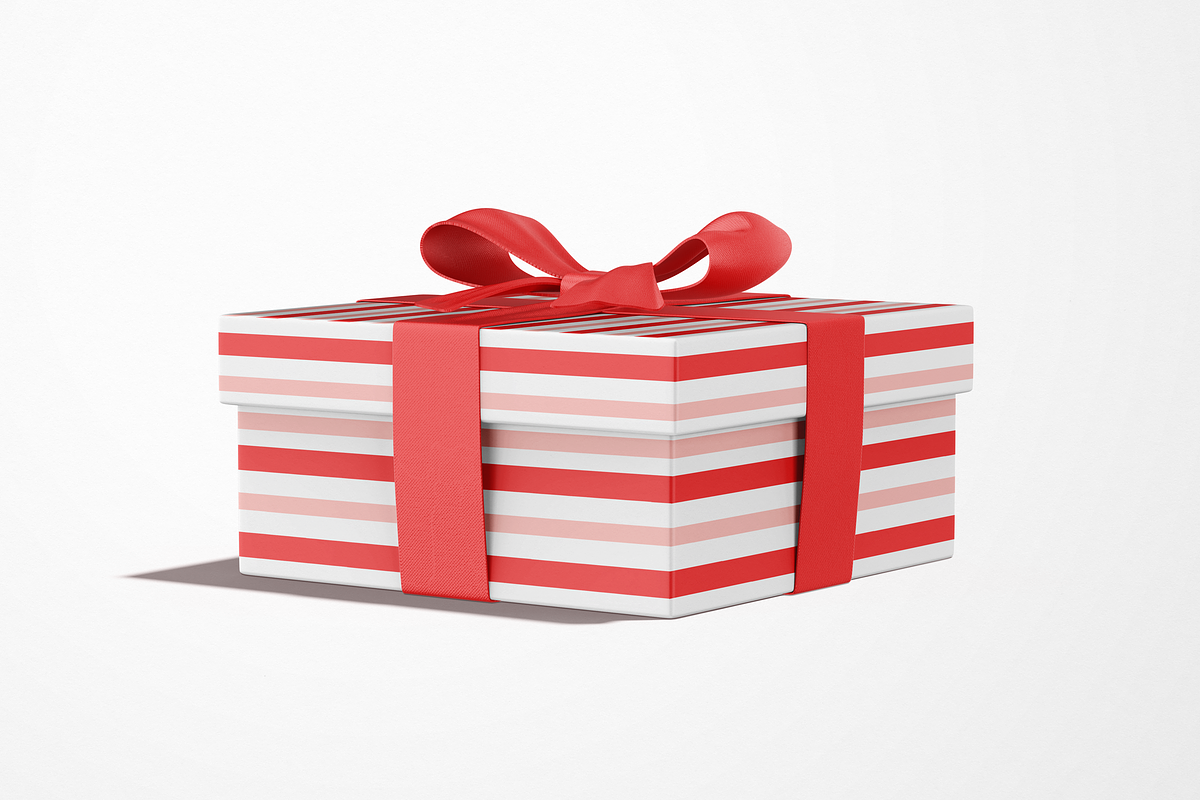 Square Gift Box Mockup, a Mockup by Mockupdaddy (Photo 2 of 6)