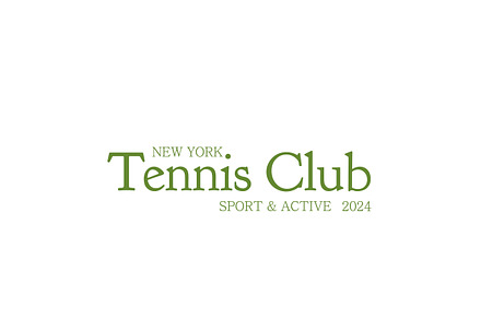 Tennis Club Sport Logo