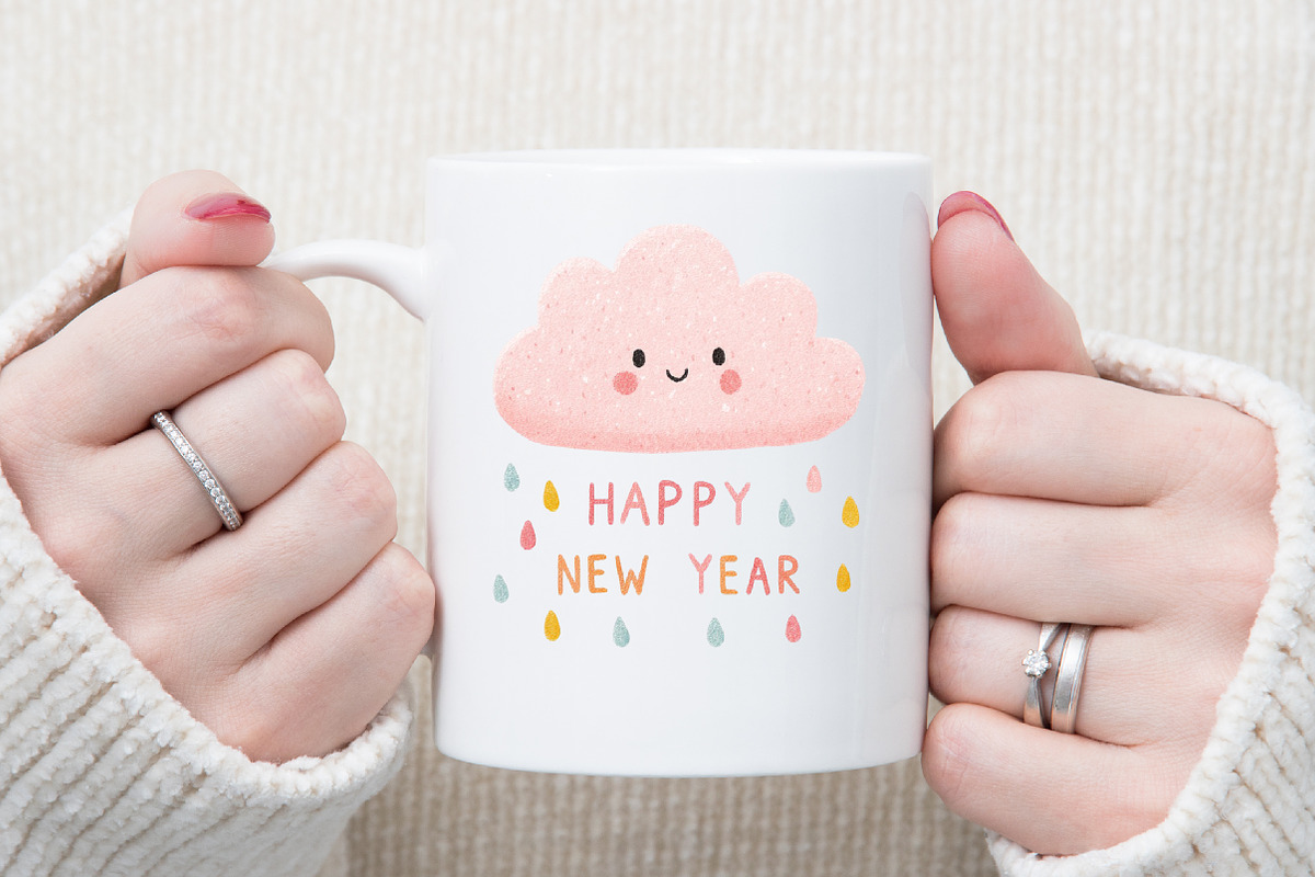 Whimsical Happy New Year Clipart, an Illustration by Sublimation Artist (Photo 5 of 6)