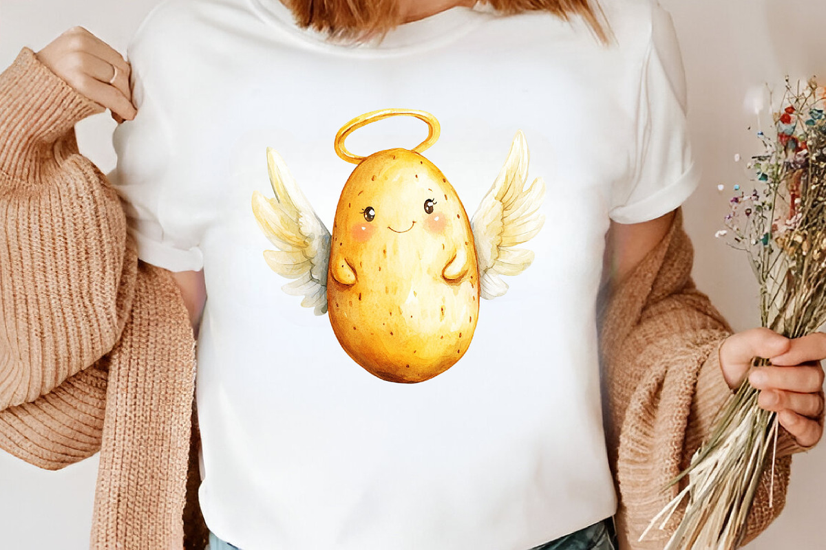 Watercolor Funny Potato Clipart, an Illustration by Canvas Craft (Photo 5 of 8)