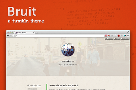 Bruit ~ a vintage tumblr theme