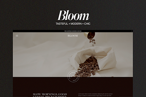 Bloom: Squarespace 7.1 Template