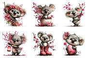 Whimsical Spring Koala Clipart, an Illustration by Dream Creation (Thumbnail 4 of 8)