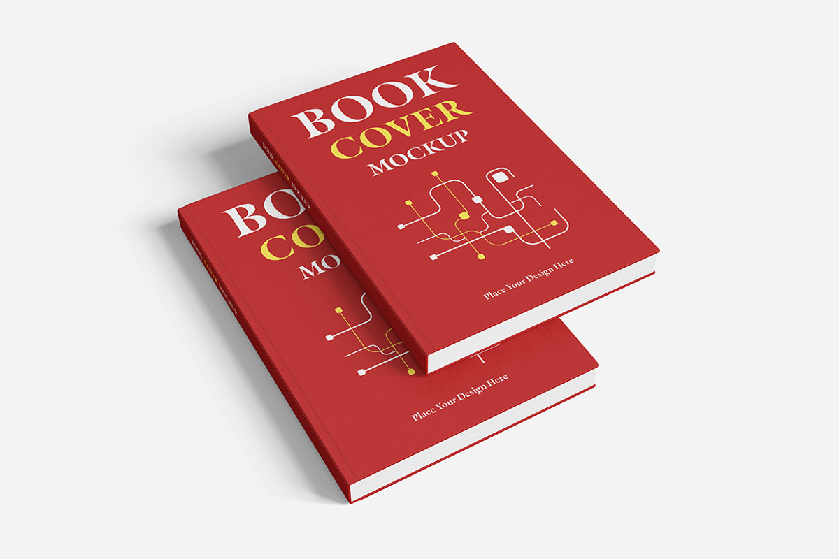 Book Cover Mockup PSD, an Advertising Mockup by Indah (Photo 4 of 5)