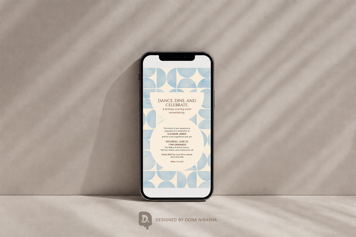 Canva Birthday Template Bundle - 43, a Marketing Template by BloomToLife By Dona (Photo 3 of 6)