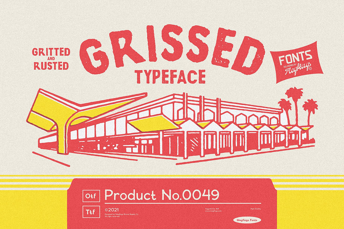 Grissed Typeface, a Font by Megflags (Photo 1 of 9)
