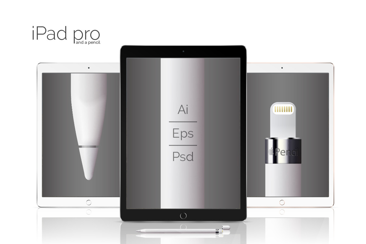 iPad Pro mockup, an iPhone Mockup by voin_Sveta (Photo 1 of 2)