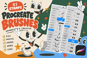Procreate Cartoon Stamp Brushes