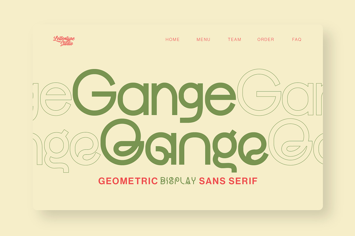 Gange – Bold Geometric Sans, a Sans Serif Font by Lettertype Studio (Photo 10 of 15)